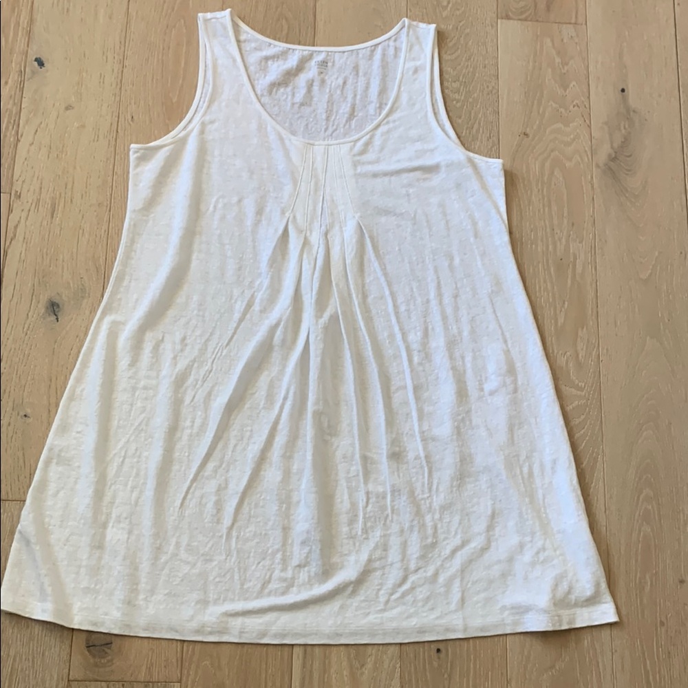 Eileen Fisher White Sleeveless Dress